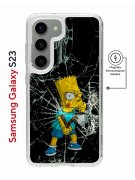 Чехол-накладка Samsung Galaxy S23 (634253) Kruche PRINT Барт Симпсон