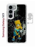 Чехол-накладка Samsung Galaxy S23 (634253) Kruche PRINT Барт Симпсон