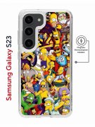 Чехол-накладка Samsung Galaxy S23 (634253) Kruche PRINT Симпсоны