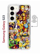 Чехол-накладка Samsung Galaxy S23 (634253) Kruche PRINT Симпсоны