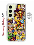 Чехол-накладка Samsung Galaxy S23 (634253) Kruche PRINT Симпсоны