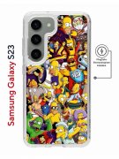 Чехол-накладка Samsung Galaxy S23 (634253) Kruche PRINT Симпсоны