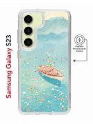 Чехол-накладка Samsung Galaxy S23 (634253) Kruche PRINT озеро цветов