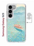 Чехол-накладка Samsung Galaxy S23 (634253) Kruche PRINT озеро цветов