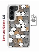 Чехол-накладка Samsung Galaxy S23 (634253) Kruche PRINT Медвежата