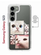 Чехол-накладка Samsung Galaxy S23 Kruche Magnet Print Коты