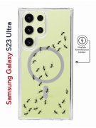 Чехол-накладка Samsung Galaxy S23 Ultra Kruche Magnet Print Муравьи