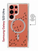 Чехол-накладка Samsung Galaxy S23 Ultra Kruche Magnet Print Муравьи