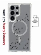 Чехол-накладка Samsung Galaxy S23 Ultra Kruche Magnet Print Муравьи