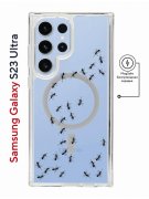 Чехол-накладка Samsung Galaxy S23 Ultra Kruche Magnet Print Муравьи