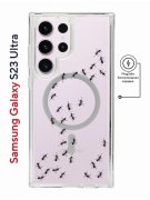Чехол-накладка Samsung Galaxy S23 Ultra Kruche Magnet Print Муравьи