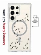 Чехол-накладка Samsung Galaxy S23 Ultra Kruche Magnet Print Муравьи