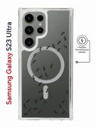 Чехол-накладка Samsung Galaxy S23 Ultra Kruche Magnet Print Муравьи