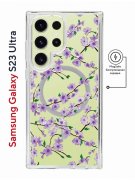 Чехол-накладка Samsung Galaxy S23 Ultra Kruche Magnet Print Сакура