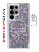 Чехол-накладка Samsung Galaxy S23 Ultra Kruche Magnet Print Сакура