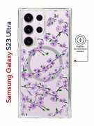 Чехол-накладка Samsung Galaxy S23 Ultra Kruche Magnet Print Сакура