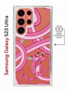 Чехол-накладка Samsung Galaxy S23 Ultra (634255) Kruche PRINT Розовая Пантера