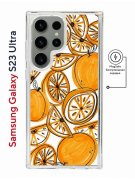 Чехол-накладка Samsung Galaxy S23 Ultra (634255) Kruche PRINT Апельсины
