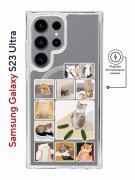 Чехол-накладка Samsung Galaxy S23 Ultra Kruche Magnet Print Коты-Мемы