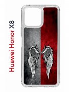 Чехол-накладка Huawei Honor X8 (638517) Kruche PRINT Крылья