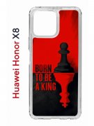 Чехол-накладка Huawei Honor X8 (638517) Kruche PRINT Born to be a King