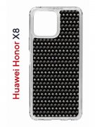 Чехол-накладка Huawei Honor X8 (638517) Kruche PRINT Карбон