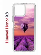 Чехол-накладка Huawei Honor X8 (638517) Kruche PRINT Лавандовый рай