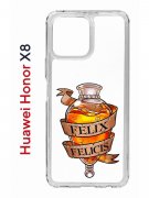 Чехол-накладка Huawei Honor X8 (638517) Kruche PRINT Felix Felicis