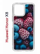 Чехол-накладка Huawei Honor X8 (638517) Kruche PRINT Fresh berries