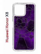 Чехол-накладка Huawei Honor X8 (638517) Kruche PRINT Витраж