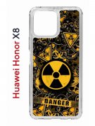 Чехол-накладка Huawei Honor X8 (638517) Kruche PRINT Danger
