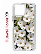 Чехол-накладка Huawei Honor X8 (638517) Kruche PRINT Ромашки