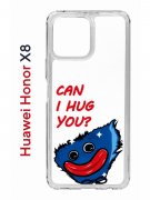Чехол-накладка Huawei Honor X8 (638517) Kruche PRINT CAN I HUG YOU