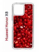 Чехол-накладка Huawei Honor X8 (638517) Kruche PRINT Гранат