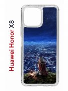 Чехол-накладка Huawei Honor X8 (638517) Kruche PRINT Ночные Огни
