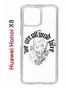 Чехол-накладка Huawei Honor X8 (638517) Kruche PRINT J-Cat