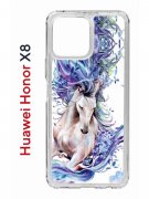 Чехол-накладка Huawei Honor X8 (638517) Kruche PRINT Грация