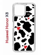 Чехол-накладка Huawei Honor X8 (638517) Kruche PRINT Корова