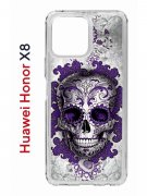 Чехол-накладка Huawei Honor X8 (638517) Kruche PRINT Sugar Skull