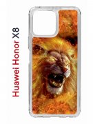 Чехол-накладка Huawei Honor X8 (638517) Kruche PRINT Лев