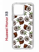 Чехол-накладка Huawei Honor X8 (638517) Kruche PRINT Кокосы