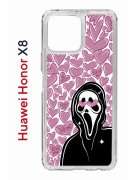 Чехол-накладка Huawei Honor X8 (638517) Kruche PRINT Любовь и Крик