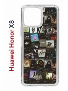 Чехол-накладка Huawei Honor X8 (638517) Kruche PRINT Плейлисты
