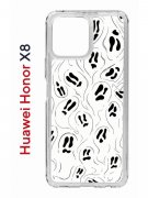 Чехол-накладка Huawei Honor X8 (638517) Kruche PRINT Призраки
