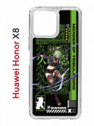 Чехол-накладка Huawei Honor X8 (638517) Kruche PRINT Kuki Shinobu Genshin