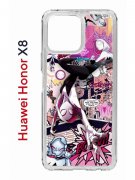 Чехол-накладка Huawei Honor X8 Kruche Print Гвен Человек-Паук