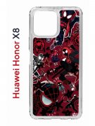 Чехол-накладка Huawei Honor X8 (638517) Kruche PRINT Майлз Человек-паук