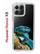 Чехол-накладка Huawei Honor X8 (638517) Kruche PRINT Змея