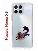 Чехол-накладка Huawei Honor X8 (638517) Kruche PRINT Fox