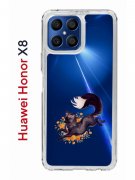 Чехол-накладка Huawei Honor X8 (638517) Kruche PRINT Fox